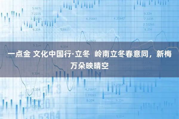 一点金 文化中国行·立冬  岭南立冬春意同，新梅万朵映晴空